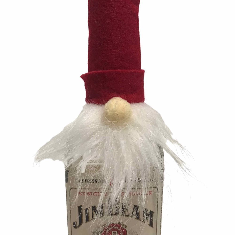 Santa‎ Gnome Bottle Topper Christmas holiday